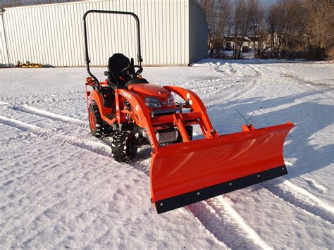 kubota skid steer snow blade|snow blower attachment for kubota.